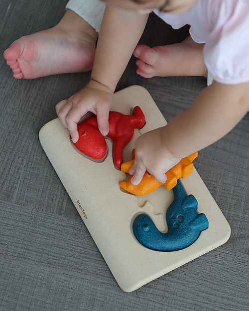 PlanToys Dino Puzzle Wooden Toy Set Wooden Stacking Toys