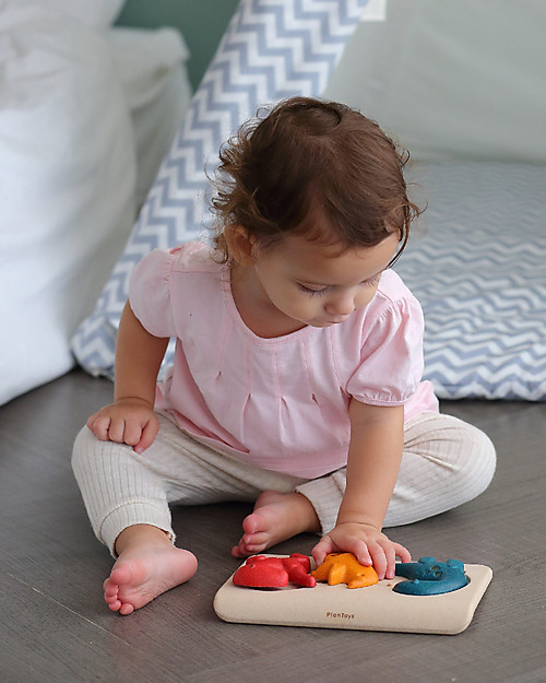 PlanToys Dino Puzzle Wooden Toy Set Wooden Stacking Toys