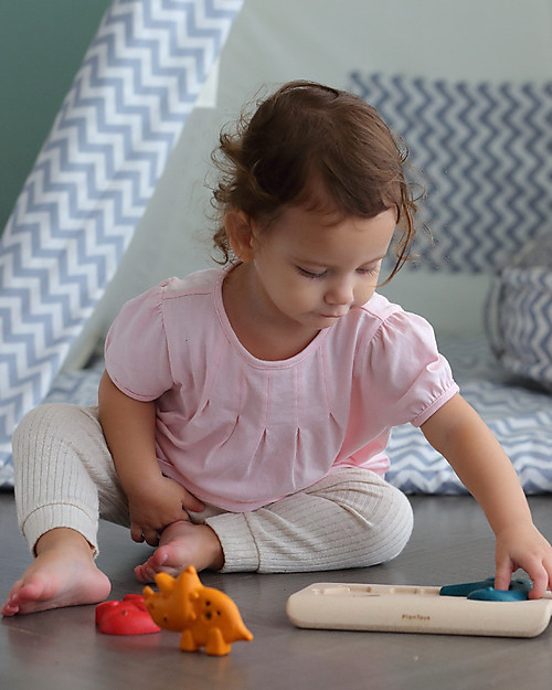 PlanToys Dino Puzzle Wooden Toy Set Wooden Stacking Toys