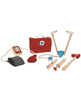 PlanToys Doctor Set Wooden Toy Dressing Up & Role Play
