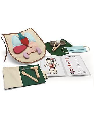 PlanToys Educational Toy Surgeon Set - Learn how the human body works in a fun way! Pretend Play