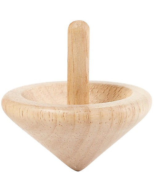 PlanToys Four Spinning Tops - Eco-friendly and Fun! Creative Toys