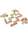PlanToys Fruit and Veggie Domino - Enhance Coordination and Concentration Board Games