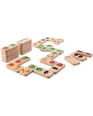 PlanToys Fruit and Veggie Domino - Enhance Coordination and Concentration Creative Toys