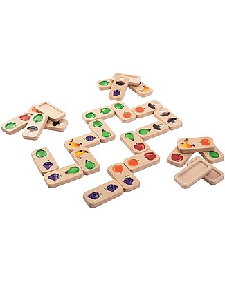 PlanToys Fruit and Veggie Domino - Enhance Coordination and Concentration Creative Toys
