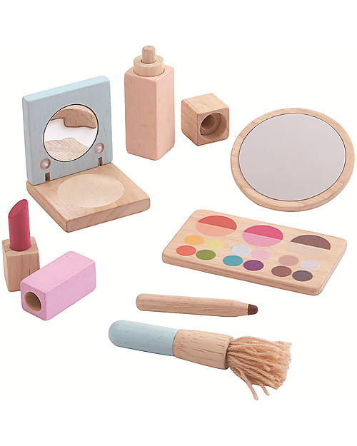 PlanToys MakeUp Set Wooden Toy - for Little Artists! Pretend Play