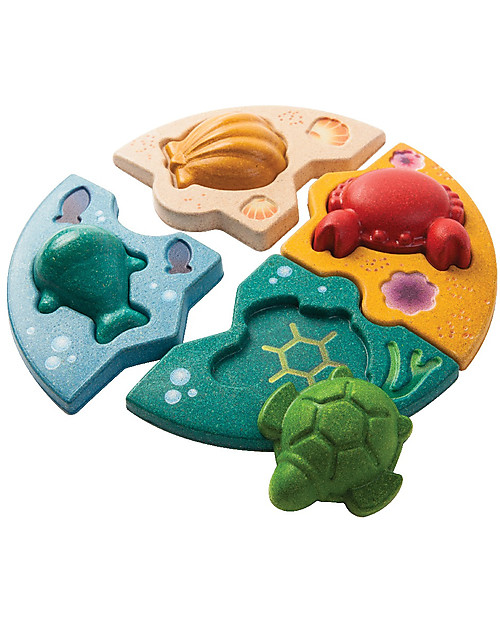 PlanToys Marine Puzzle Wooden Toy Set Wooden Stacking Toys