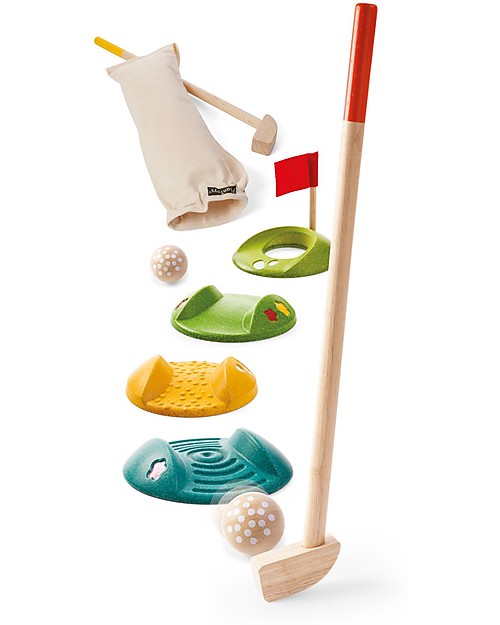PlanToys Mini Golf  Full Set for Kids - For 2 Players Outdoor Games and Toys_