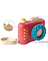 PlanToys My First Camera, 10 x 5.2 x 8 - Made of wood: eco-friendly fun! Pretend Play