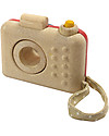 PlanToys My First Camera, 10 x 5.2 x 8 - Made of wood: eco-friendly fun! Pretend Play