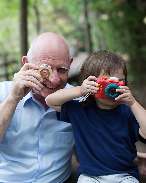 PlanToys My First Camera, 10 x 5.2 x 8 - Made of wood: eco-friendly fun! Pretend Play