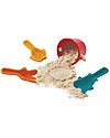 PlanToys Sand Play Set: Bucket, Spade and Rake - 100% Sustainable Beach Toys