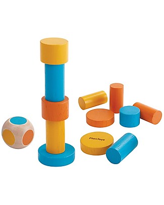 PlanToys Stacking Game - Avoid Tumbling Blocks Down! Creative Toys