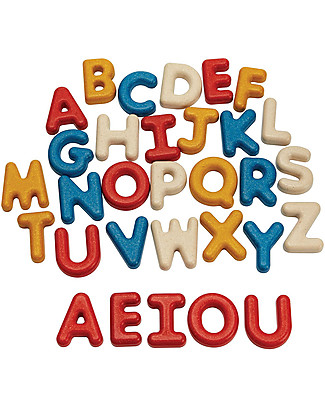 PlanToys Upper Case Alphabet - Educational Wooden Toy Creative Toys