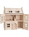 PlanToys Victorian Dollhouse - 2 Floors + Attic - 64x32x72 cm Dolls Houses