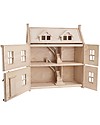 PlanToys Victorian Dollhouse - 2 Floors + Attic - 64x32x72 cm Dolls Houses