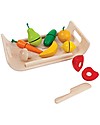 PlanToys Wooden Assorted Fruit & Vegetable Set - Eco-friendly and funny! Wooden Food