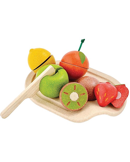 PlanToys Wooden Assorted Fruit Set - Eco-friendly and funny! Wooden Food