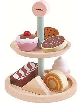PlanToys Wooden Bakery Stand Set - Encourage Collaborative Play Story Making Games