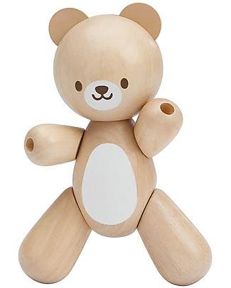 PlanToys Wooden Bear - Eco-friendly and Sweet! Wooden Animals