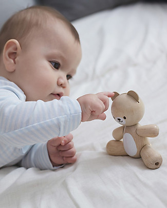 PlanToys Wooden Bear - Eco-friendly and Sweet! Wooden Animals
