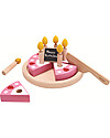 PlanToys Wooden Birthday Cake Set -  Eco-friendly and fun! Wooden Food