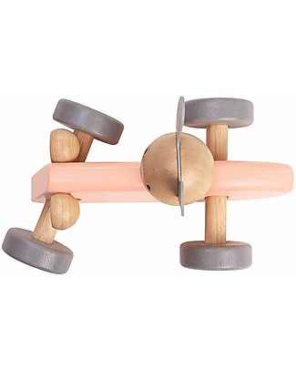 PlanToys Wooden Bunny Racing Car - Start the Race! Wooden Toy Cars, Trains & Trucks