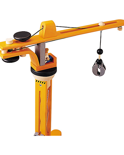 PlanToys Wooden Crane Set - Fun and educational Wooden Toy Tools