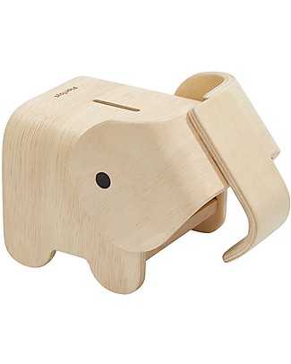 PlanToys Wooden Elephant Bank Money Box