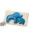 PlanToys Wooden Elephant Puzzle, 3 pieces - Eco-friendly fun! Puzzles