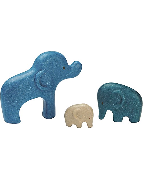PlanToys Wooden Elephant Puzzle, 3 pieces - Eco-friendly fun! Puzzles