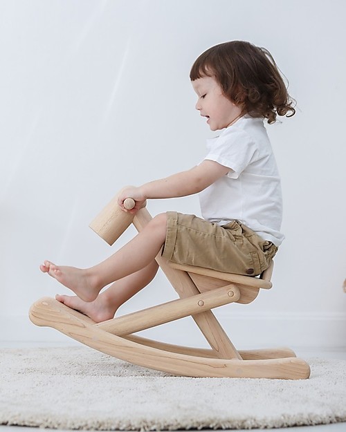 PlanToys Wooden Foldable Rocking Horse - from 1 to 5 years Rides On