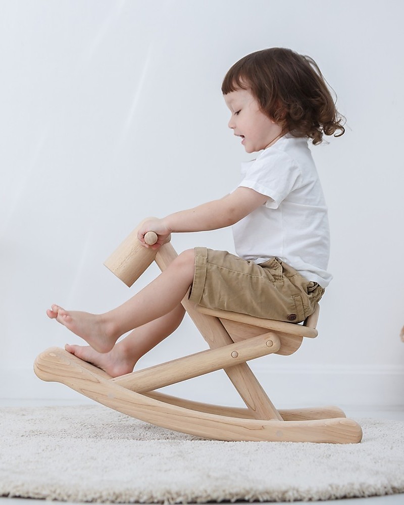 EverEarth Bamboo Rocking Horse Kids Pretend Play Eco-Friendly