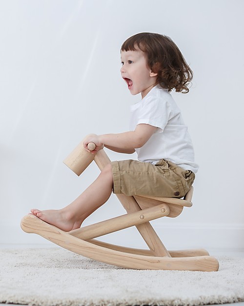 PlanToys Wooden Foldable Rocking Horse - from 1 to 5 years Rides On