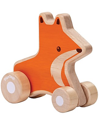 PlanToys Wooden Fox Wheelie, 10x9.5x13 cm - Eco-friendly fun! Outdoor Games & Toys