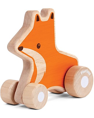 PlanToys Wooden Fox Wheelie, 10x9.5x13 cm - Eco-friendly fun! Outdoor Games & Toys
