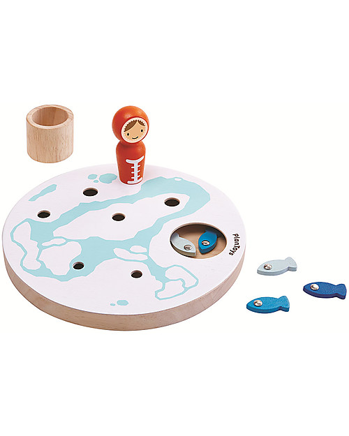 PlanToys Wooden Ice Fishing Game - Encourage Concentration Traditional Toys
