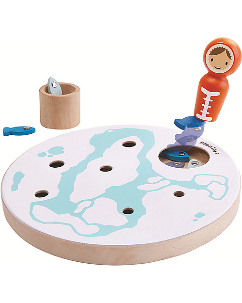 PlanToys Wooden Ice Fishing Game - Encourage Concentration Traditional Toys