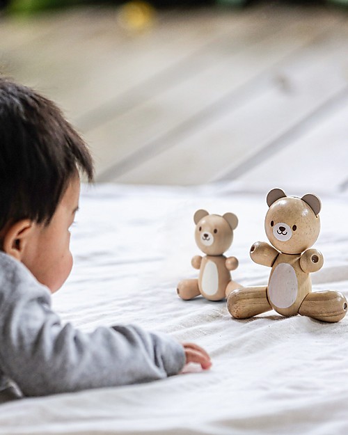 PlanToys Wooden Little Bear - Eco-friendly and Sweet! Wooden Animals