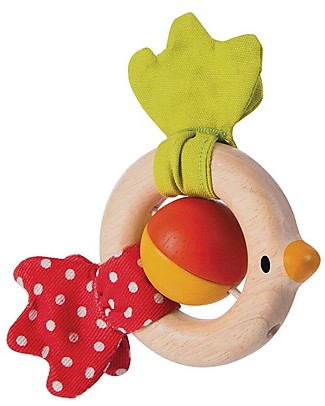 PlanToys Wooden Little Bird Rattle - Eco-friendly fun! Teethers