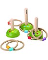 PlanToys Wooden Meadow Ring Toss - Challenge Friends Outdoor Games and Toys_
