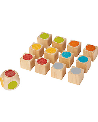 PlanToys Wooden Mini Memory Game, 12 cubes - Eco-friendly fun! Memory Games