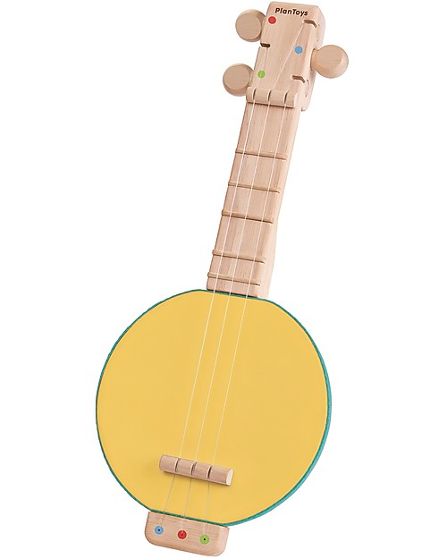 PlanToys Wooden Music Toy Banjolele - With adjustable strings! Musical Instruments