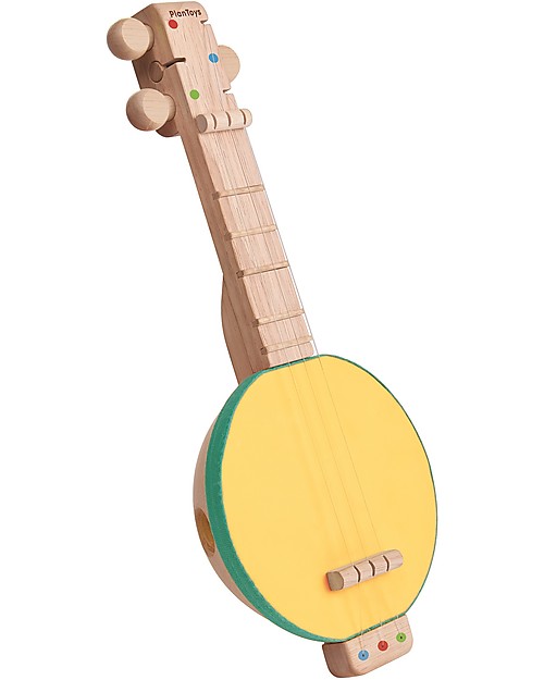PlanToys Wooden Music Toy Banjolele - With adjustable strings! Musical Instruments