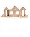 PlanToys Wooden Natural Blocks - Natural - 40 pieces Wooden Blocks and Construction Sets