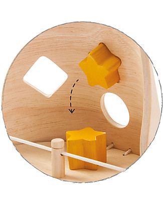 PlanToys Wooden Owl Sorter - Eco-friendly, educational, fun! Wooden Stacking Toys