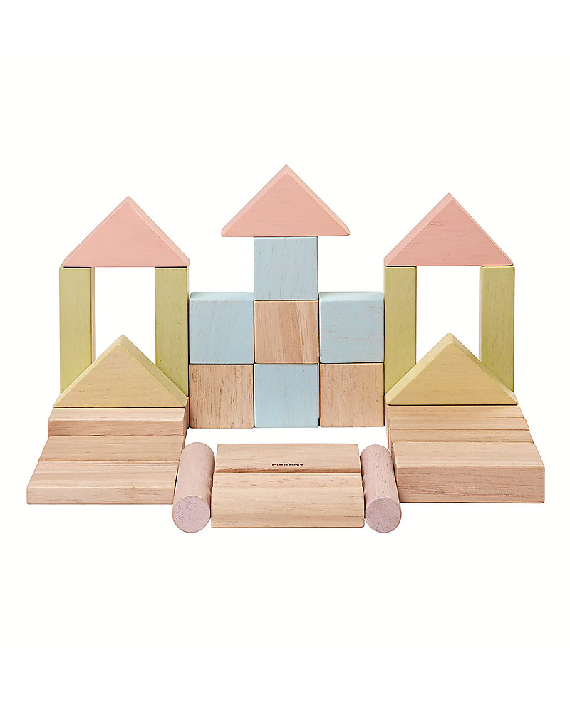 pastel wooden blocks