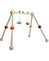 PlanToys Wooden Play Gym - Set of Toys Included Baby Gym