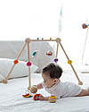 PlanToys Wooden Play Gym - Set of Toys Included Baby Gym