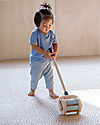 PlanToys Wooden Push Along Toy Walk n Roll and Rattle - Blue and Orange Push-Toys